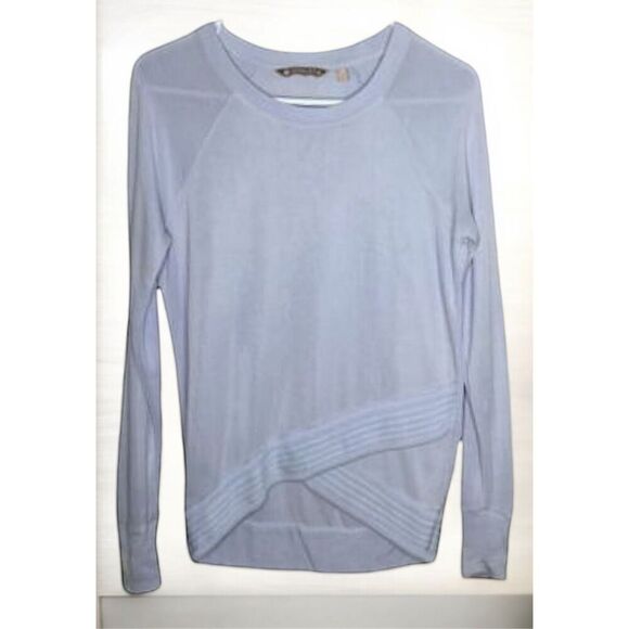 Athleta Serenity Criss Cross Sweatshirt-Long Sleeves-Powder Blue-Women’s Sz XXS - Picture 2 of 8